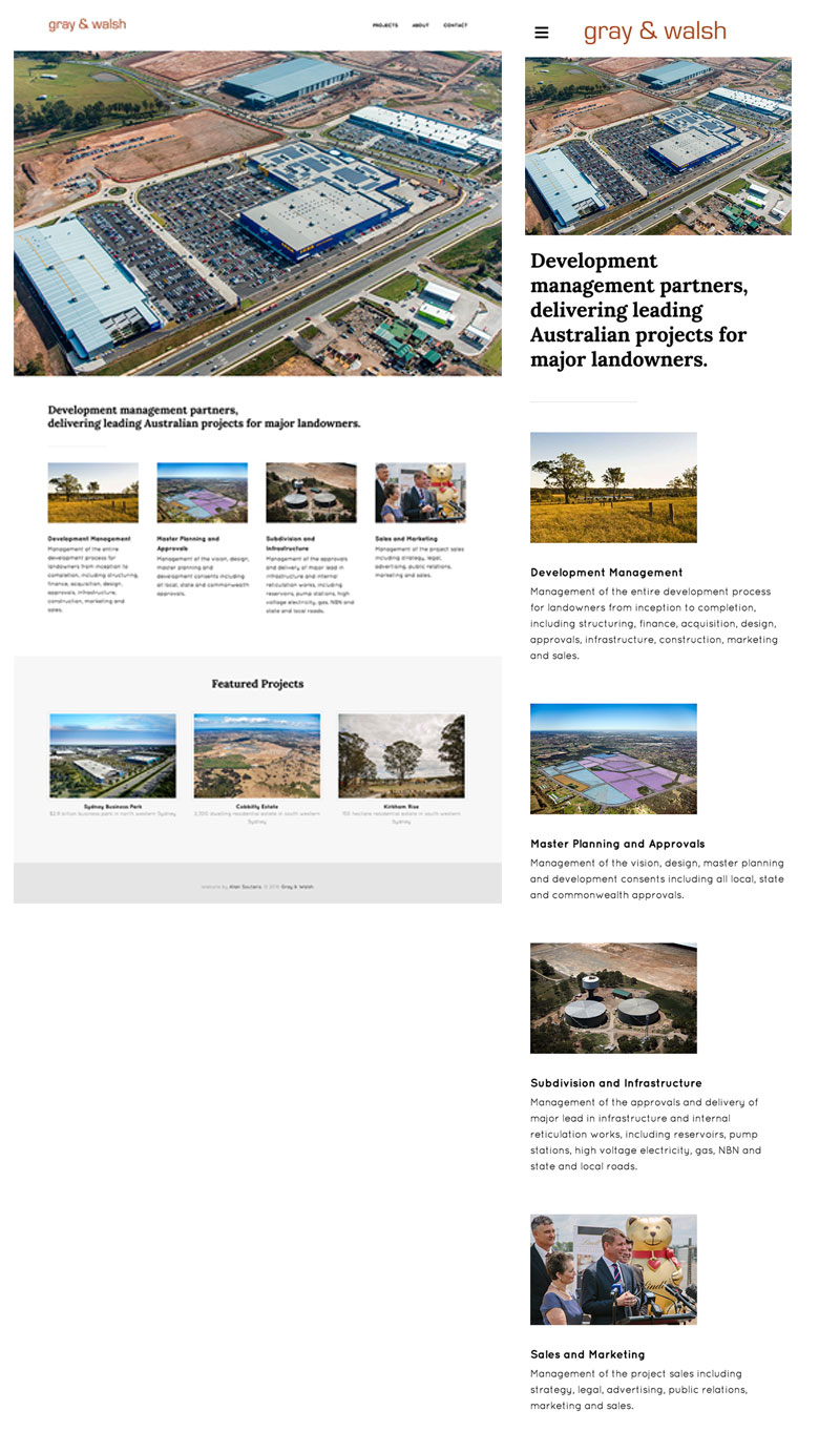 Gray & Walsh responsive